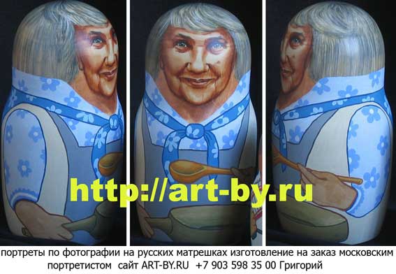 декоративность в хохломе на матрешке по фото москва