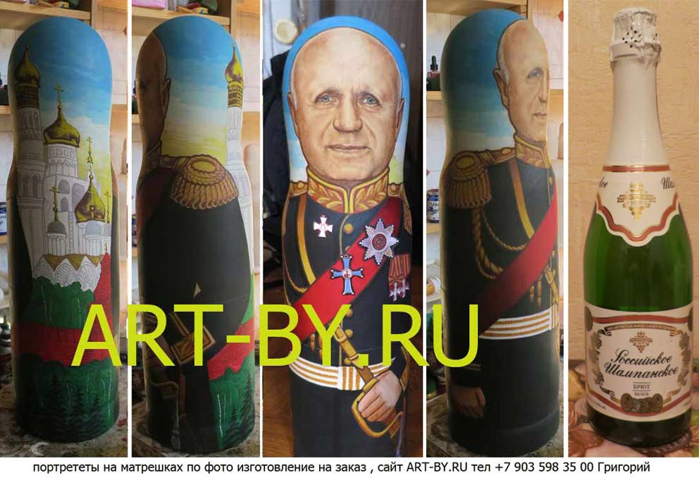 портреты на русских матрешках в подарок боссу изготовление на заказ от московского портретиста подарок боссу мужчине