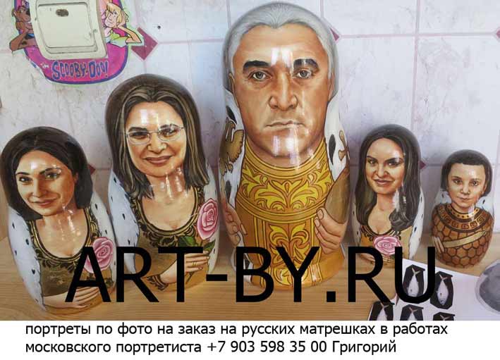 художник для росписи матрешки по фото 