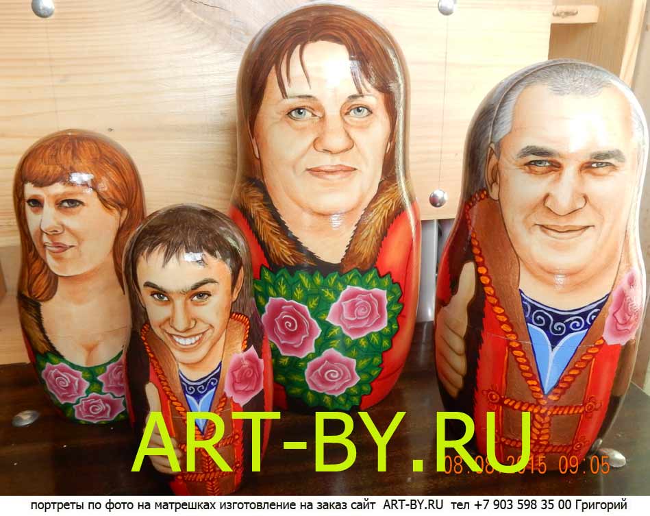 какой замечательный подарок подарить бабушке на день рождения на память, портреты в работах московского портретиста по фотографии заказчика на русских деревянных матрешках изготовление на заказ в подарок бабушке какой замечательный подарок подарить бабушке на день рождения на память